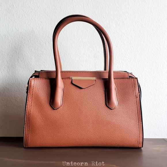 a new day Handbags - A New Day Satchel Handbag in Cognac